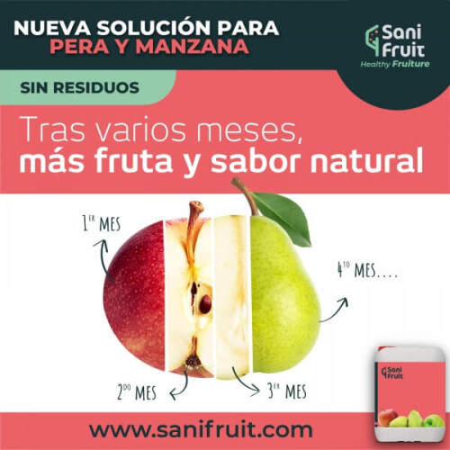 Sanifruit desarrolla una nueva solución postcosecha sin residuos y