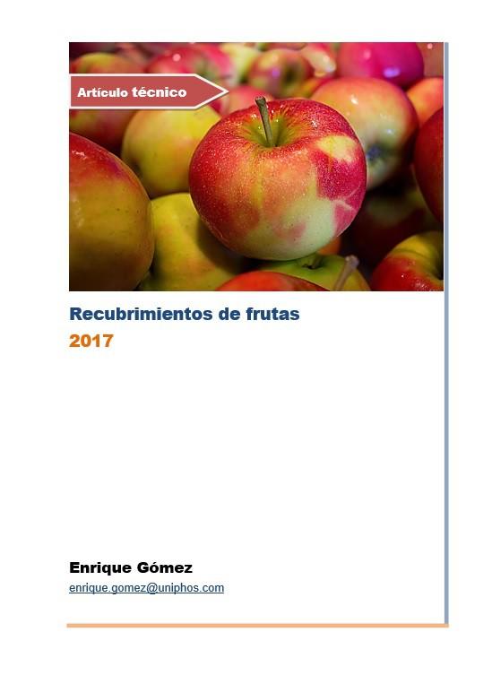 Recubrimientos de frutas