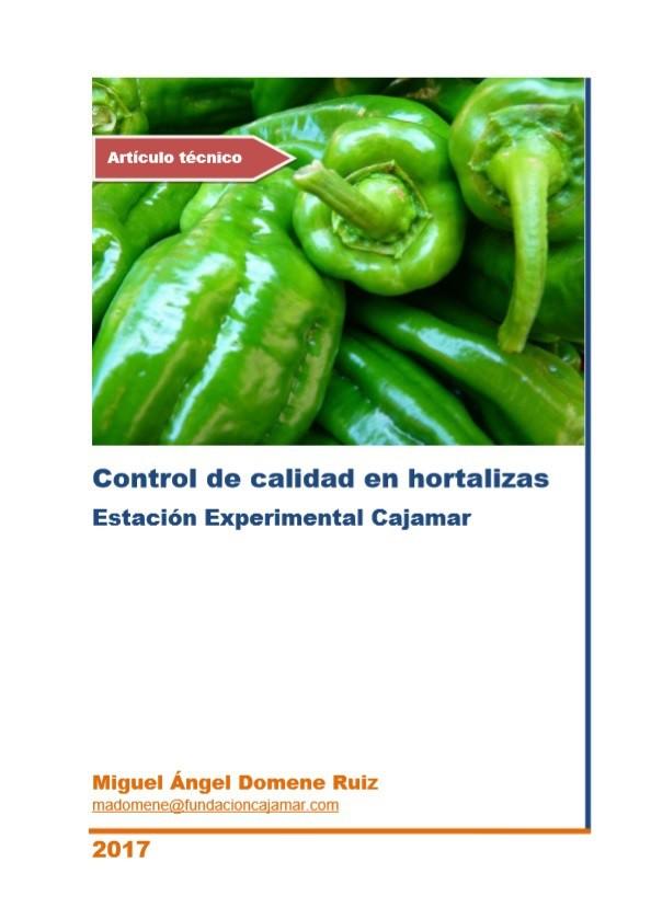 Control de calidad en hortalizas